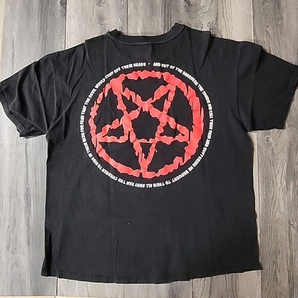 Vintage 1998 Rob Zombie Hellbilly Deluxe Tour T-Shirt Size XL Men Winterland - Picture 4 of 5